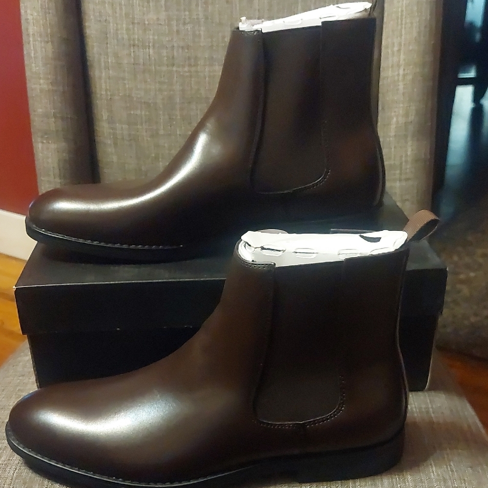 Alfani Brown Chelsea LUKA 2 Boots Sleek Design Size 12